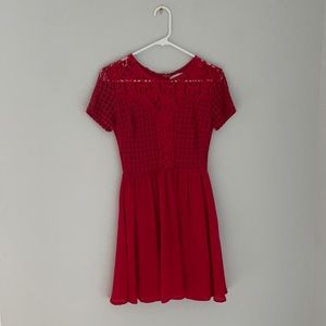 Francescas red dress